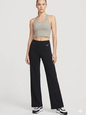 Nike Dri-Fit Black Wide-Leg Workout Pants Size XS